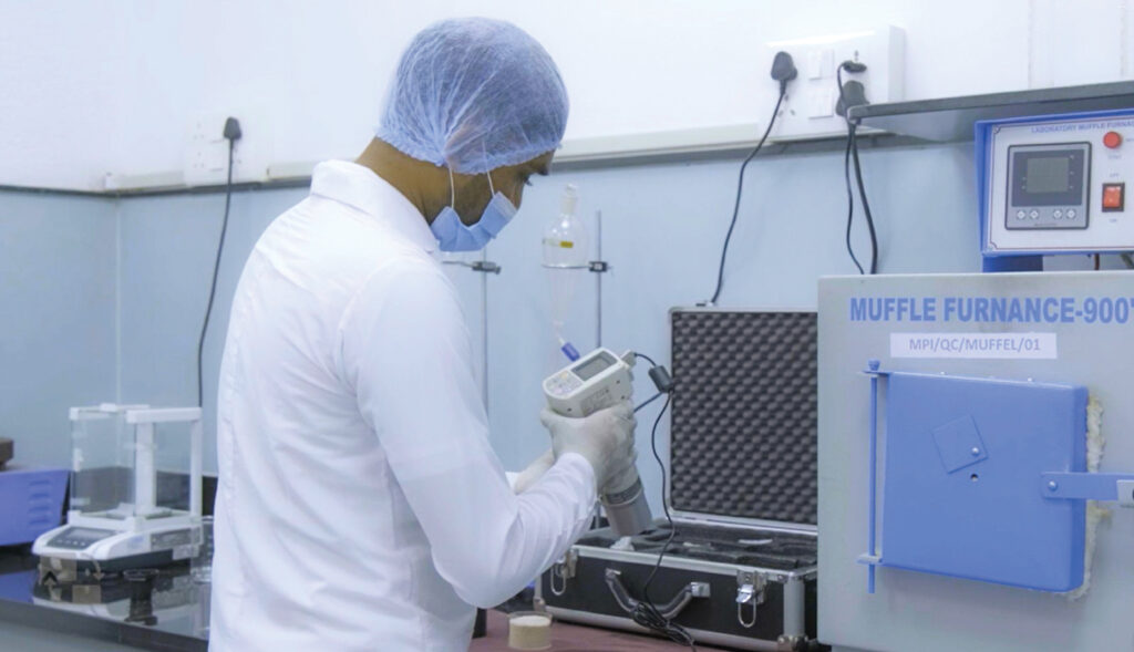 Psyllium husk QC laboratory testing